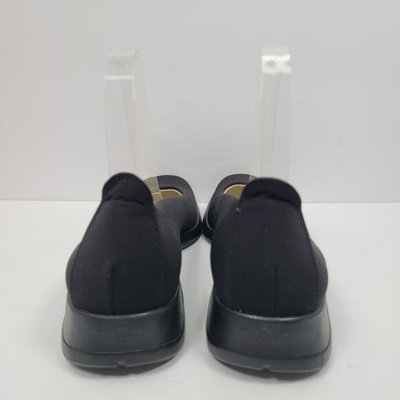 Salvatore Ferragamo Sport Women's Black Nero Leather Slip On Flats US Size 9.5 - Picture 4 of 8